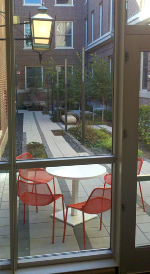 JRA_UIUC Lincoln Hall Courtyard_Red Chairs